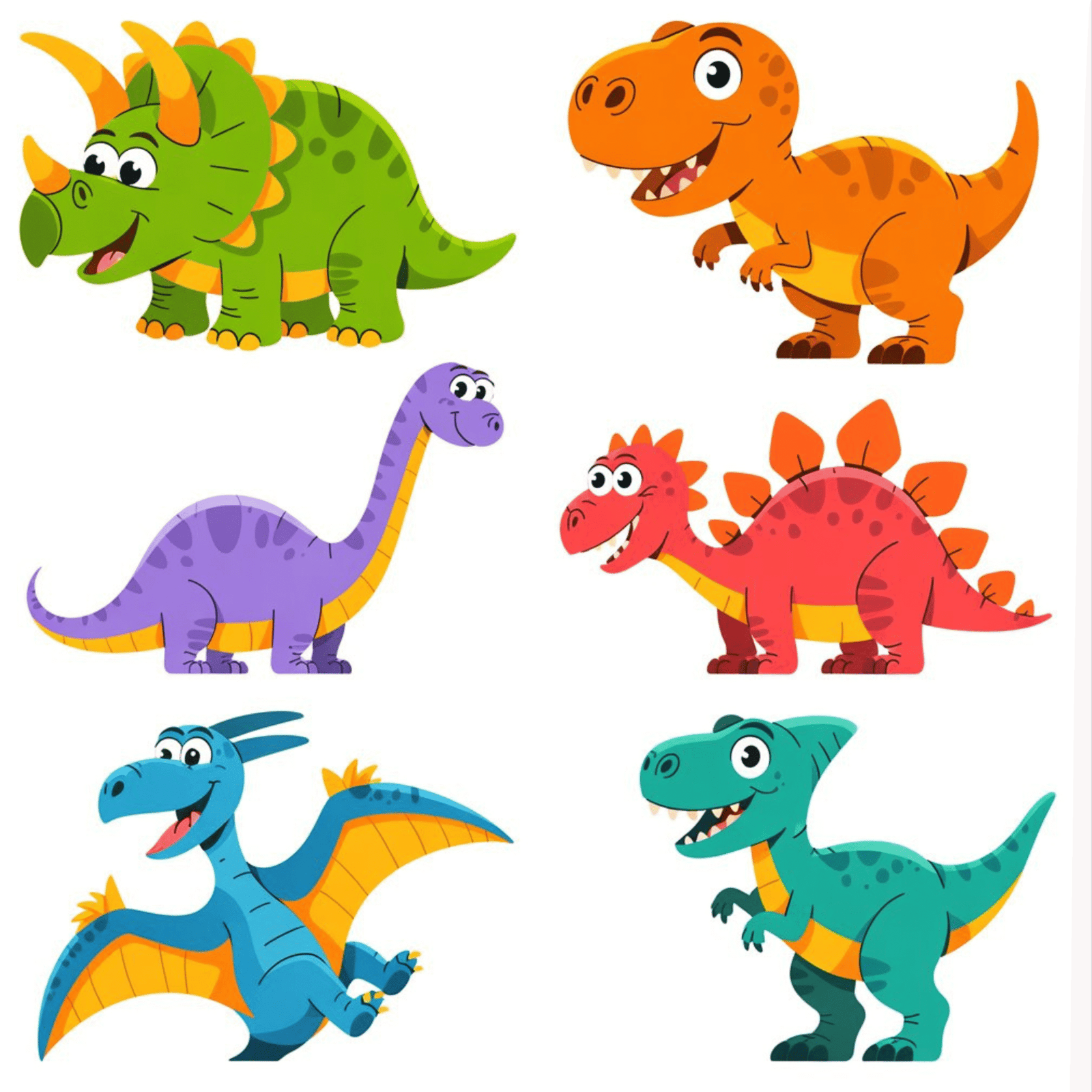 clipart dinosaurio animado